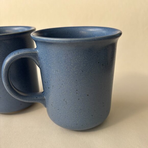 Set of 2 - Dansk Mesa Blue Mugs Vintage 90s Stoneware- - Picture 9 of 12